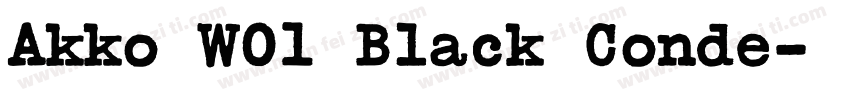 Akko W01 Black Conde字体转换